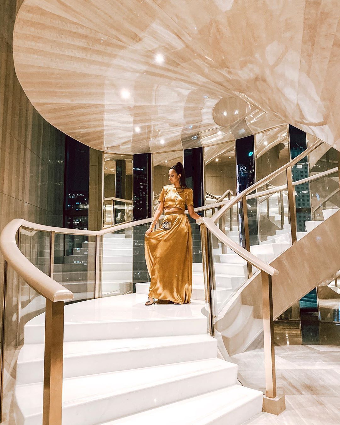 "Here at my first #TatlerBall2019 and dressed in these beautiful pieces by @afiqmofficial ✨" Photo: @ally.mukhriz