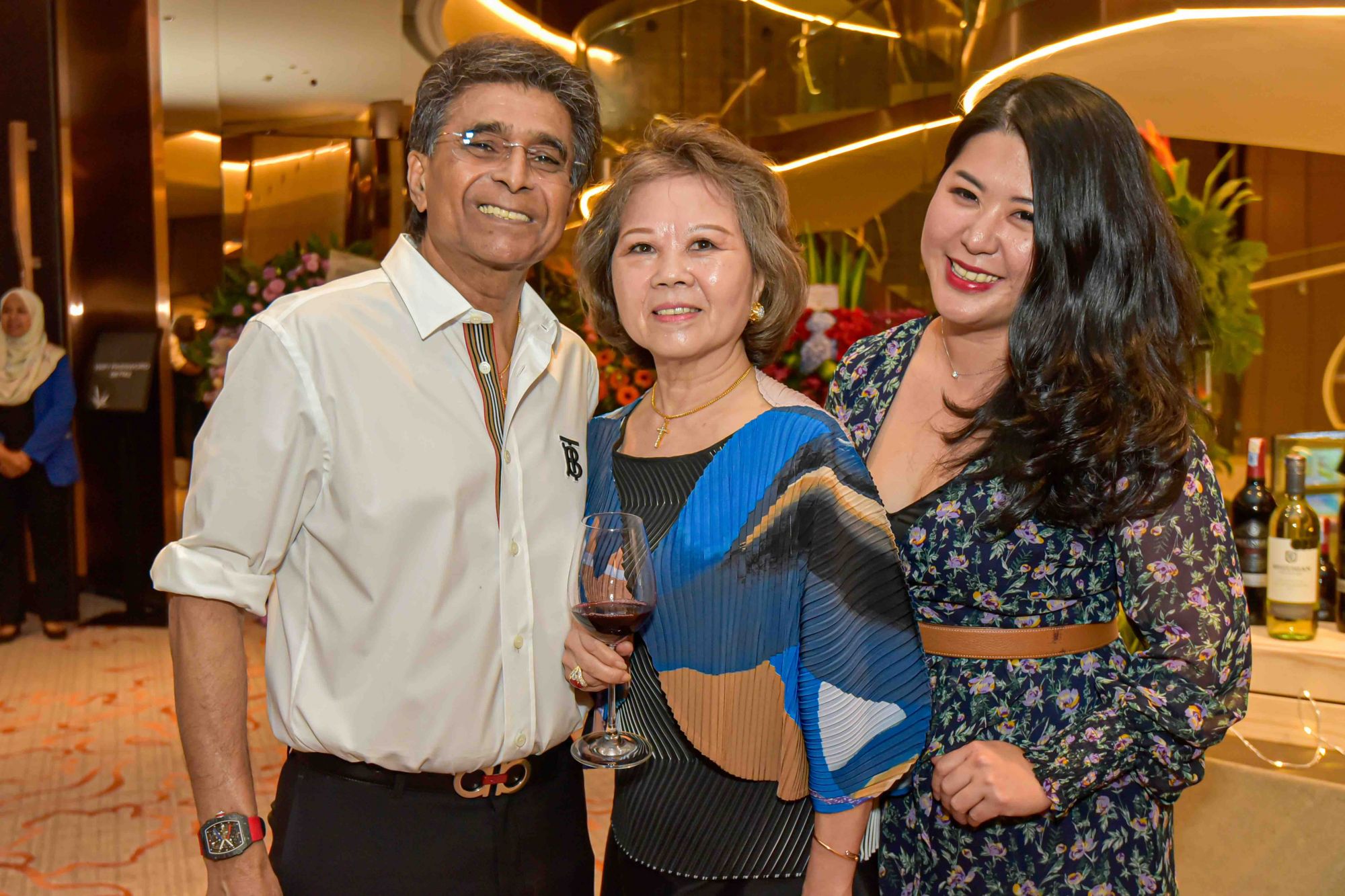 Dato' Sri Jeffrey Raymond, Datin Sri Joyce Raymond and Jessica Yew