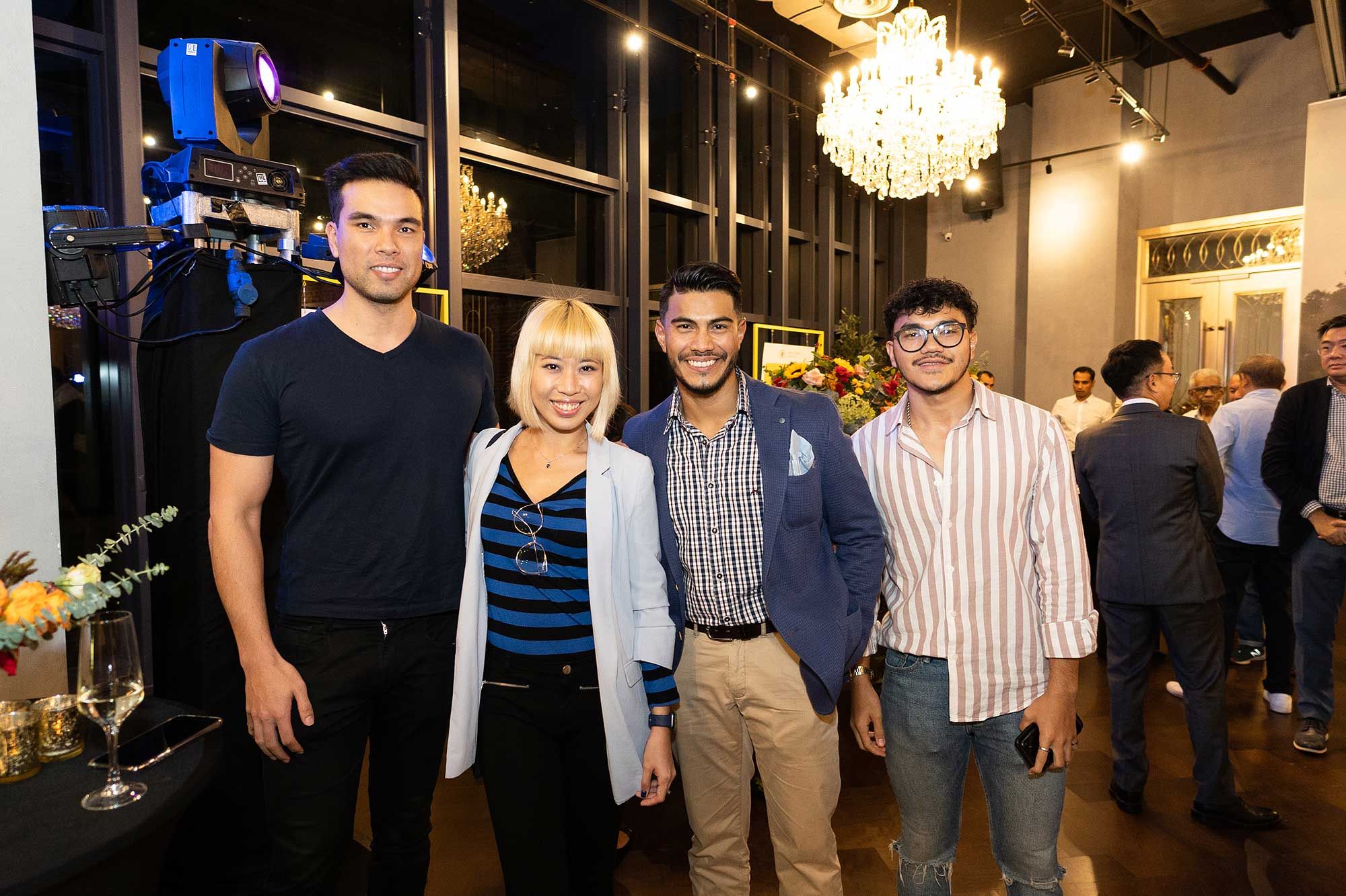 Ben Smith, Melissa Chan, Azrel Ismail and Hamdan Yusuf