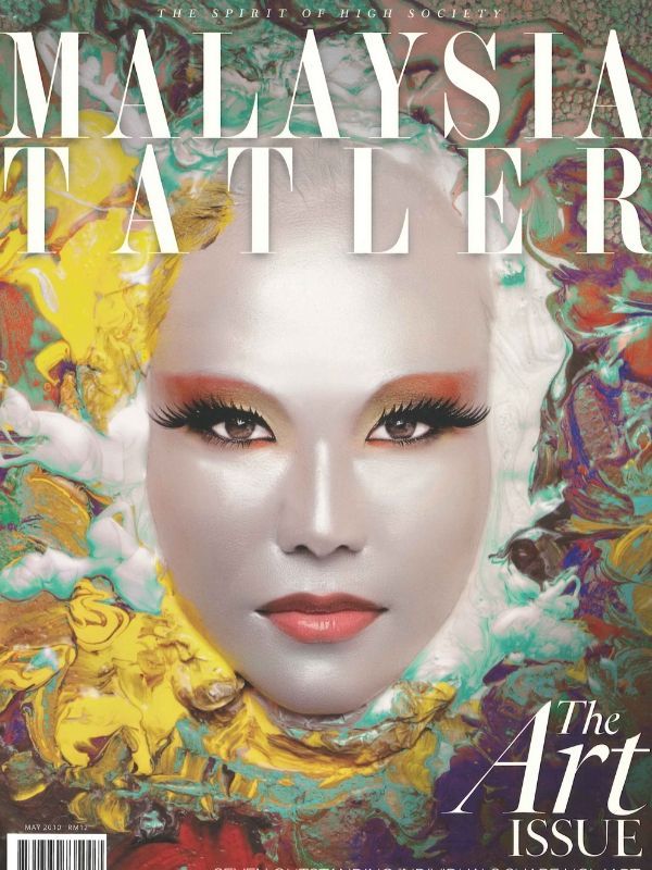 May 2010: The daughter of legendary Malaysian artist Datuk Ibrahim Hussein, Alia Ibrahim Hussein graces the cover of Malaysia Tatler's highly praised art issue in 2010. (Photography: Allan Casal)