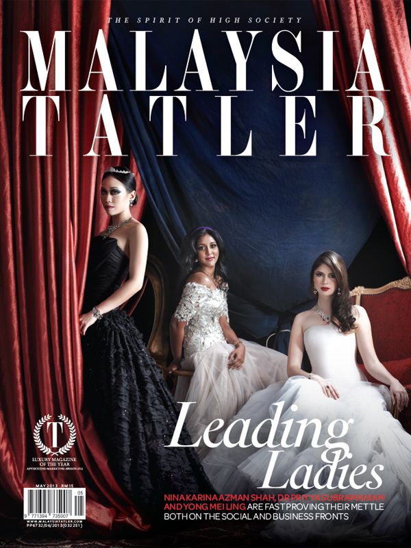 May 2013: What's life without a little drama? Fabulous and fiercely intelligent cover stars Nina Karina Azman Shah, Dr Priya Subramaniam and Yong Mei Ling front this wonderfully theatrical cover in 2013. (Photo: Tian Xing)