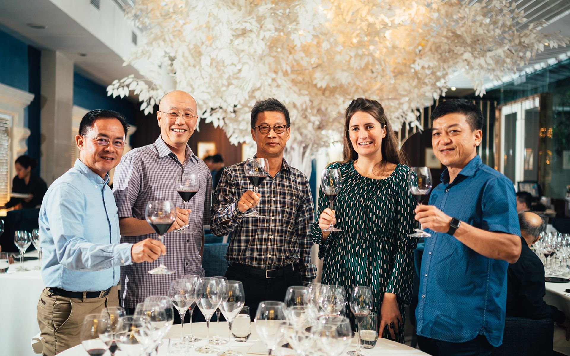 Khoo Boo Teong, Dato’ Cheok Lay Leng, Tan Kim Wah, Justine Tesseron and Tan Bak Leng