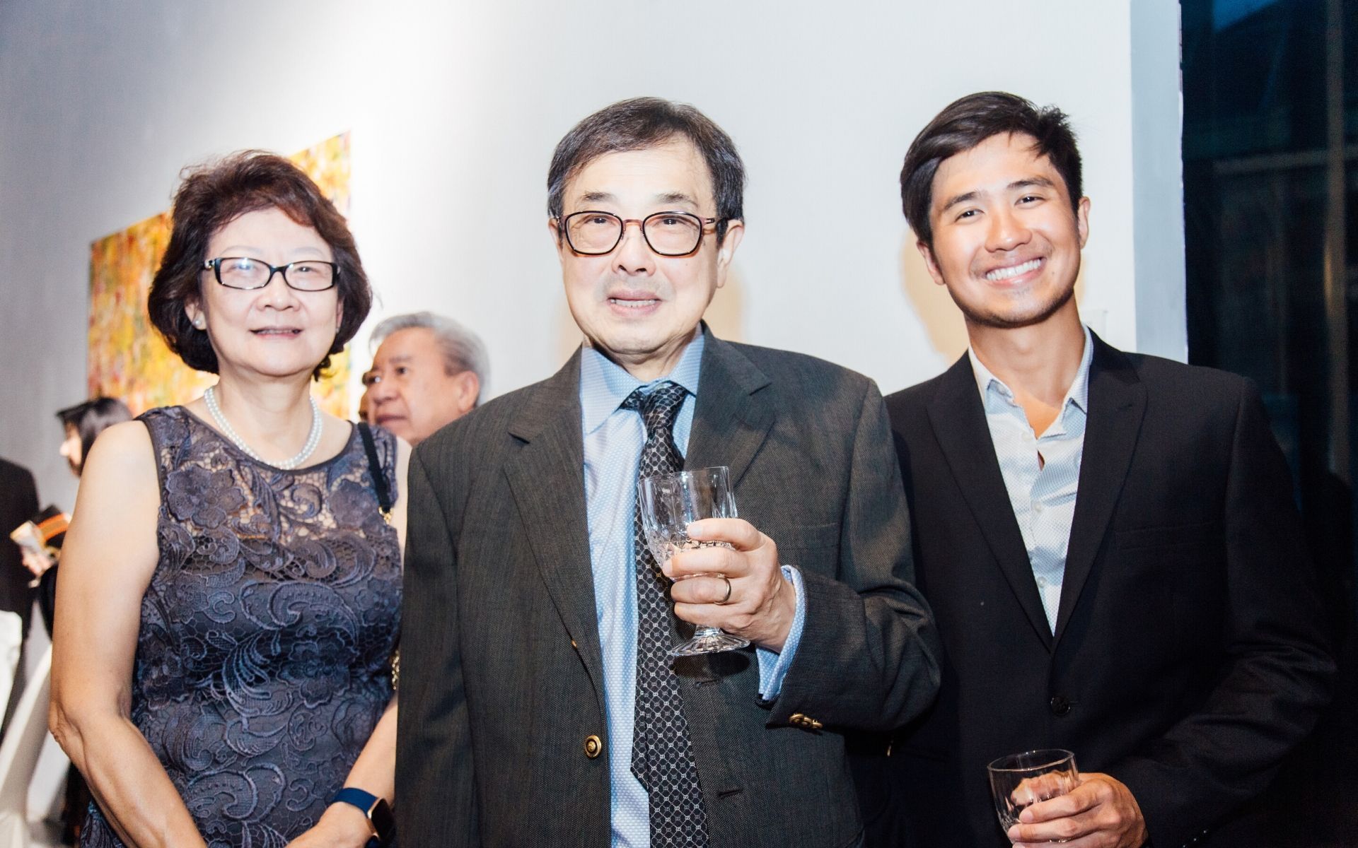 Dr Rose Yap, Ernest Towle and Joseph Lim