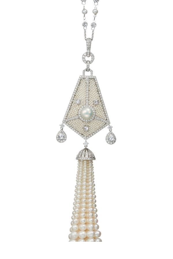 Pearl and diamond necklace. (Photo: Habib)