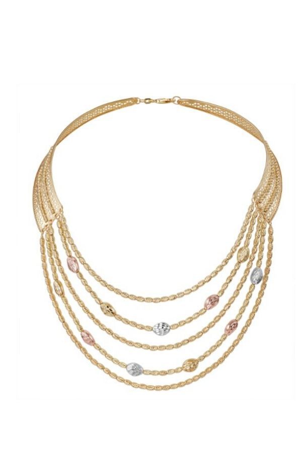 Gold yellow necklaces. (Photo: Habib)