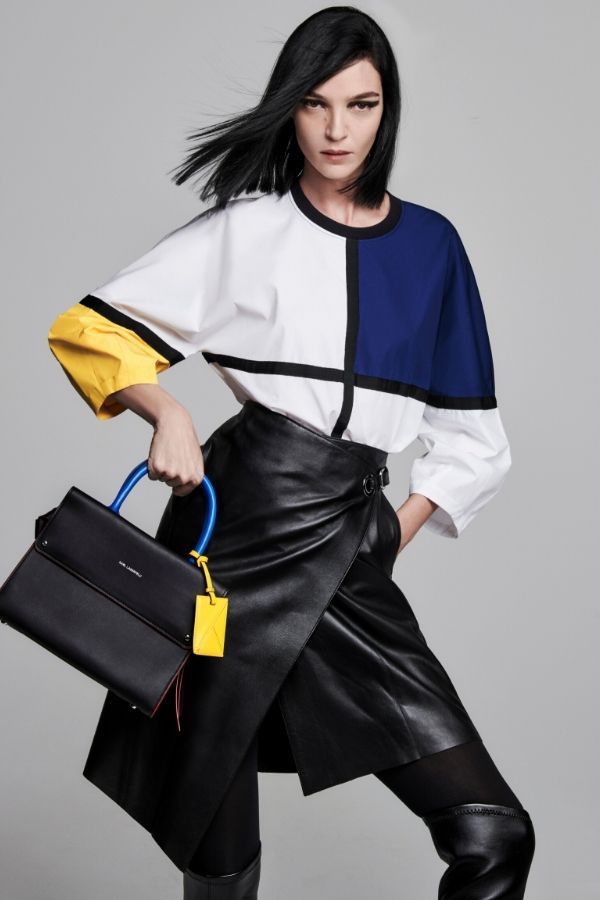 A Mondrian-inspired look in the new collection