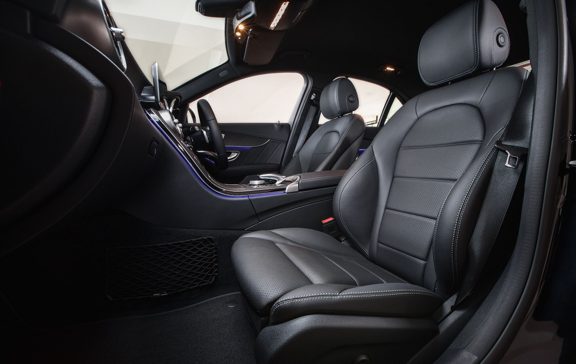 The C200 is upgraded with ARTICO leather upholstery