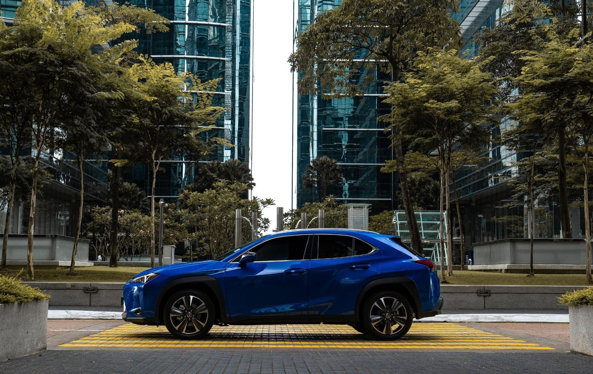 The Lexus UX 200 in Celestial Blue