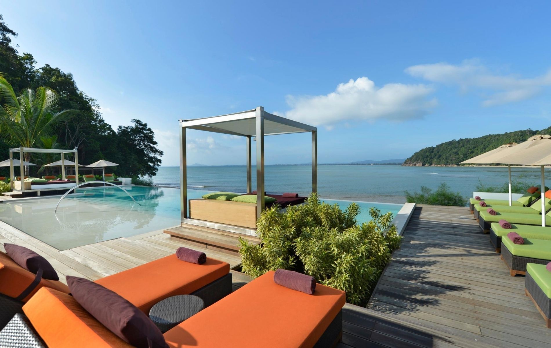 The Zen Pool at Club Med Cherating is the only pool at the resort that's right by the beach, the perfect spot to spend a lazy afternoon away from the crowd in this family resort (Photo: Club Med Cherating)