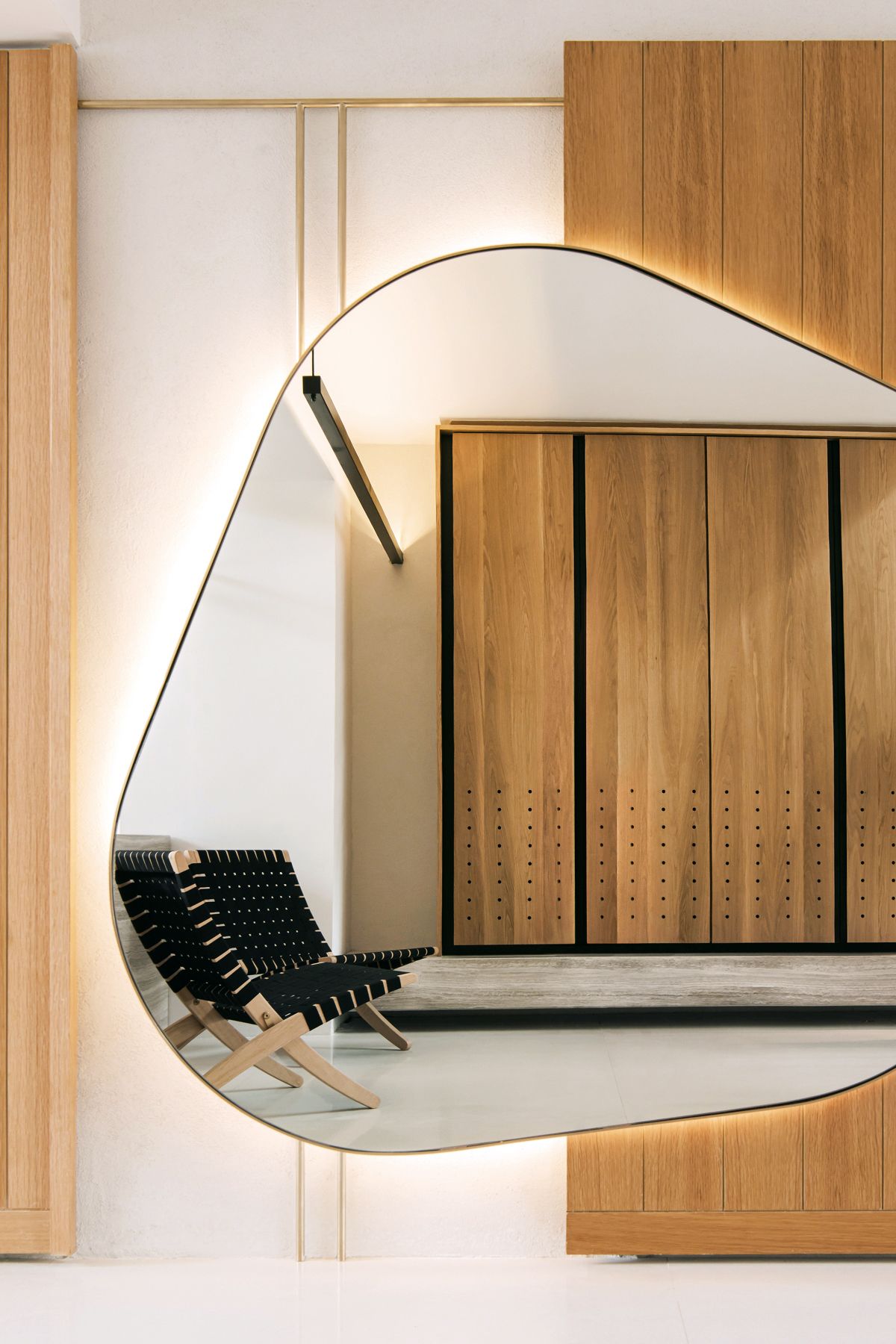 Beautifully detailed built-ins elevate the most mundane storage solutions