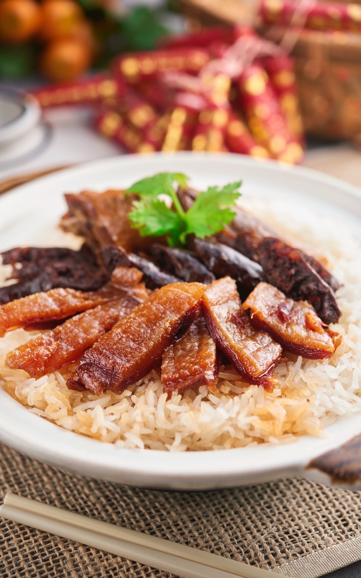 Wok Fried Waxed Meat Rice with Pine Nuts (Photo : Sofitel Kuala Lumpur Damansara)