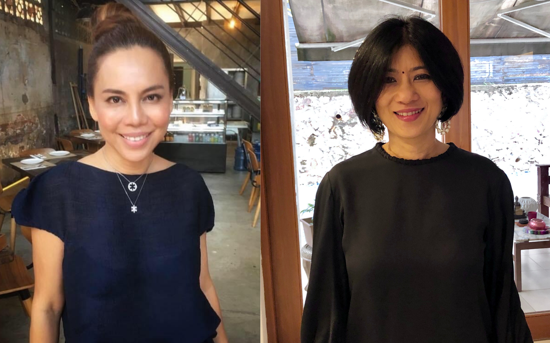 From left: Shireen Zainudin and Viji Krishnamoorthy