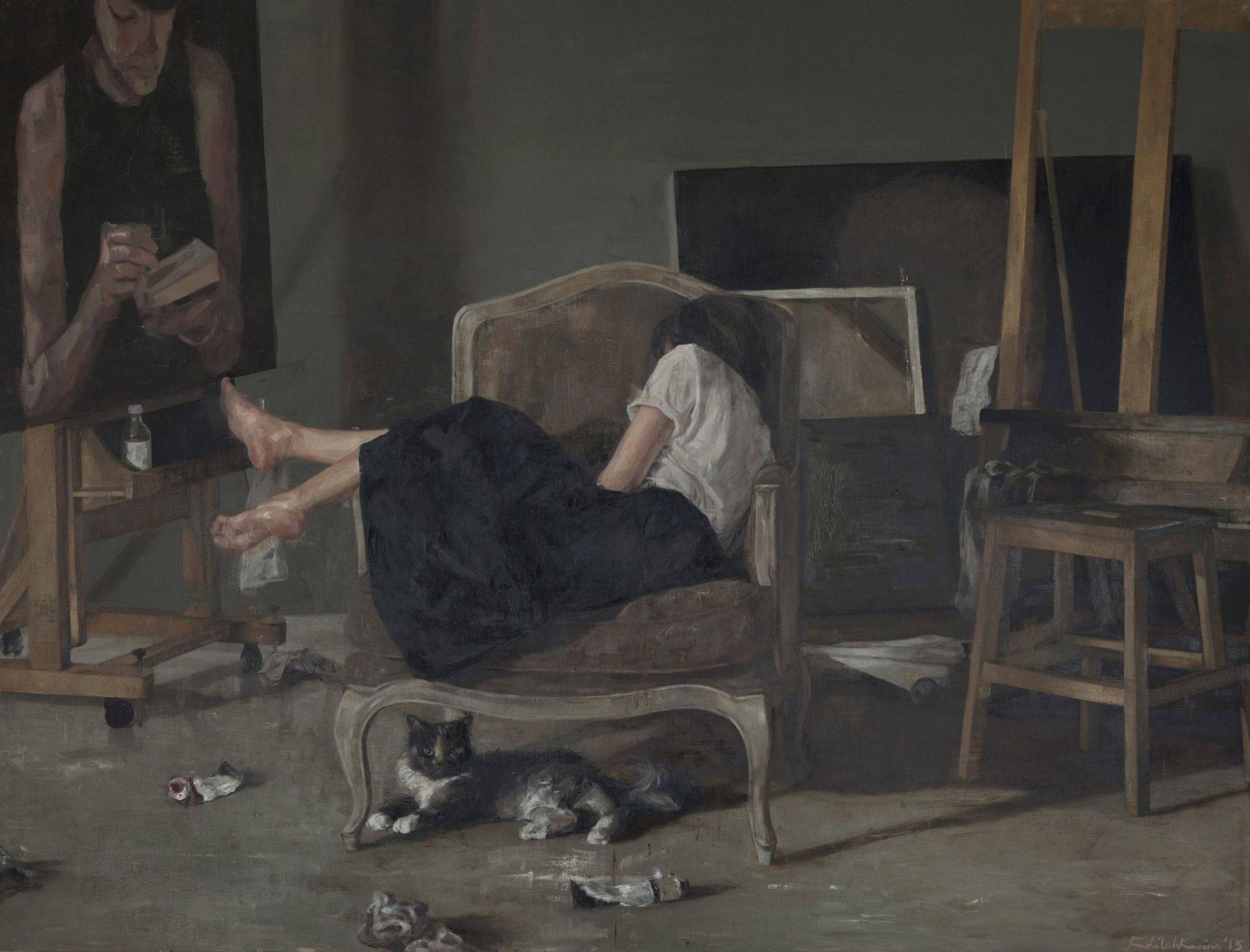 Image: 'The Lonesome Painter' by Fadilah Karim