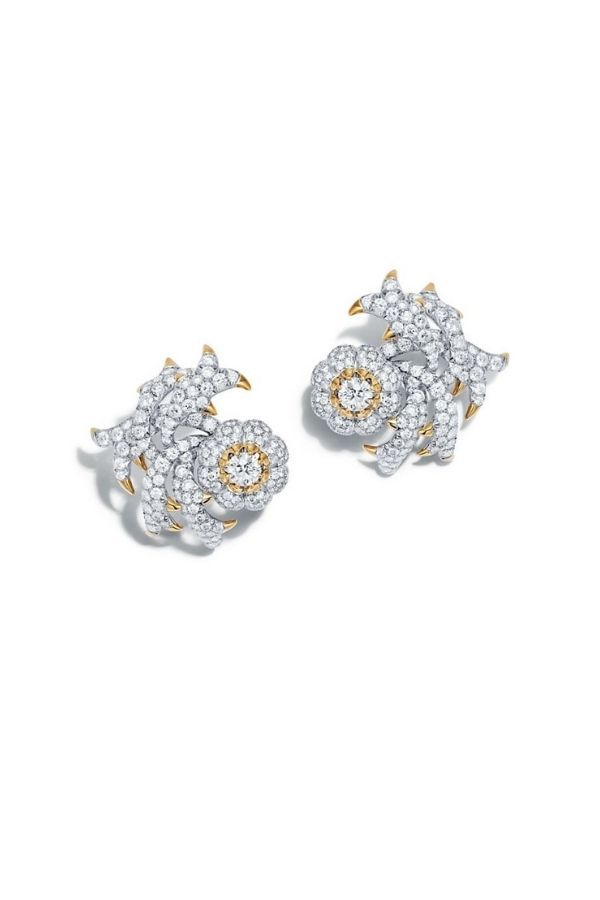 Tiffany & Co. Schlumberger Mellon diamond ear clips (Photo: Tiffany & Co.)