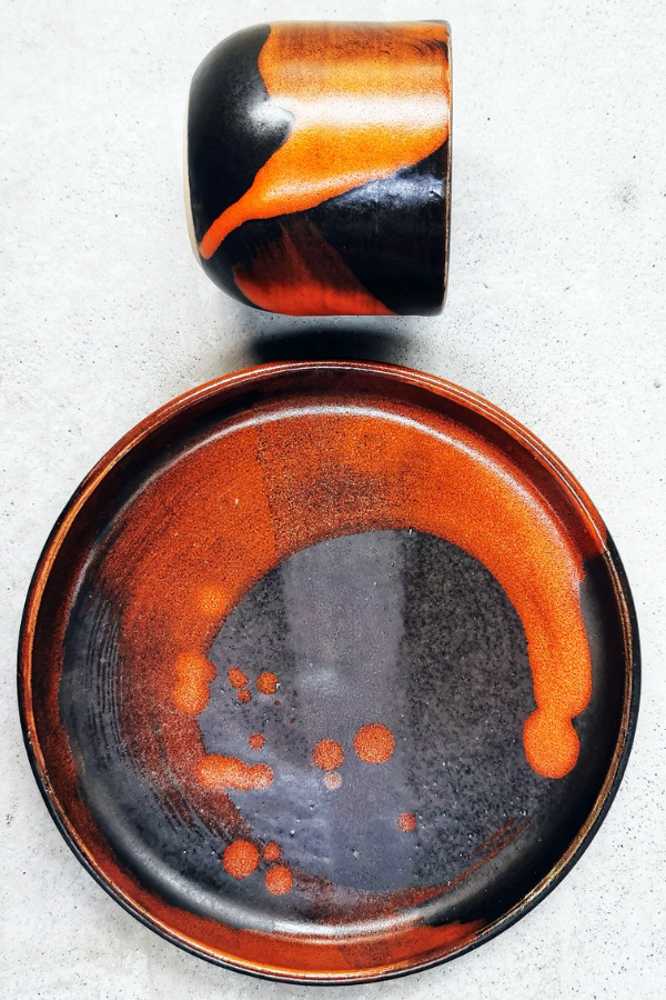 Orange & Black strokes