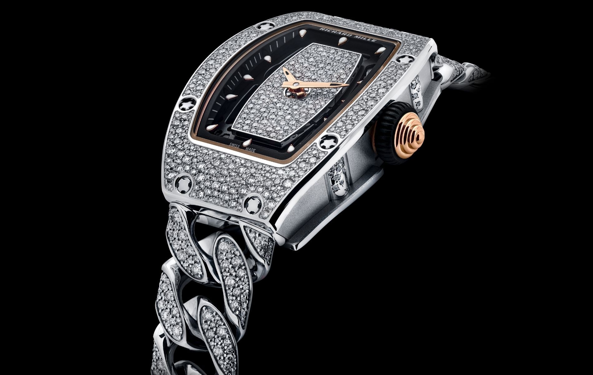 Richard Mille RM 07-01 with snow-set diamonds