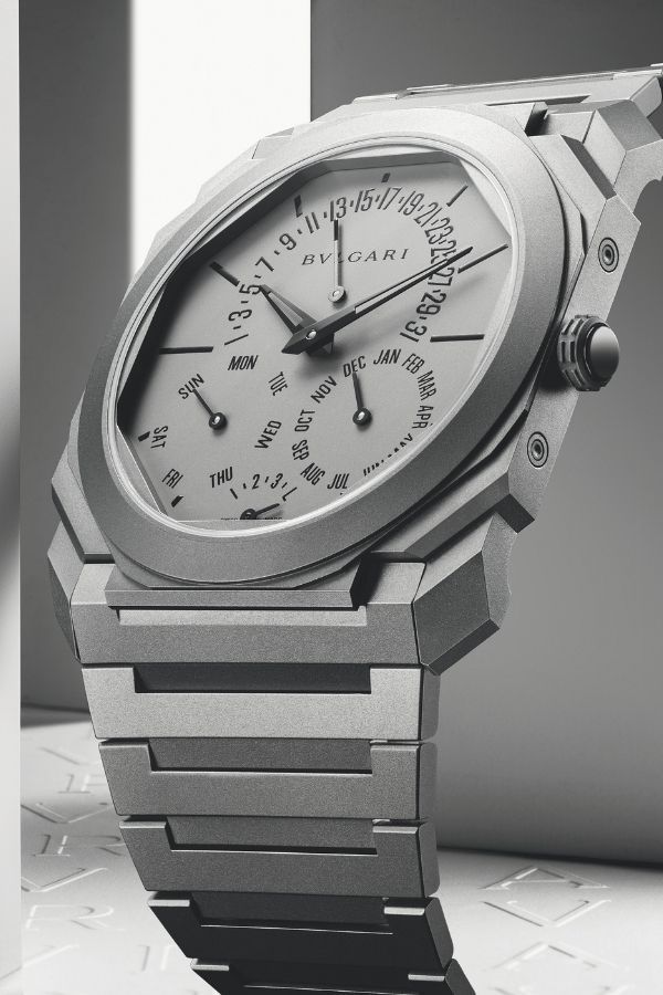 Bulgari Octo Finissimo Perpetual Calendar in sandblasted titanium