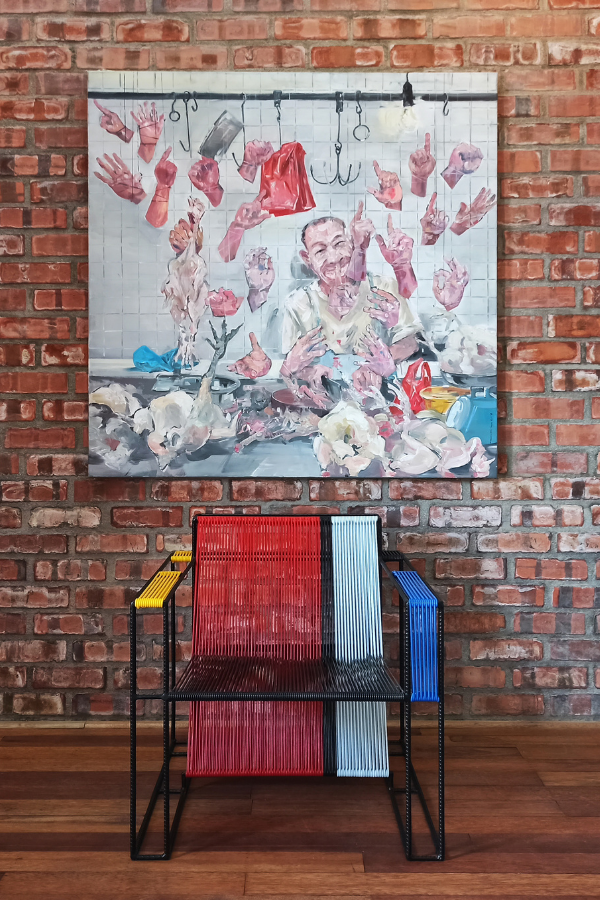 The Mondrian-esque arm chair