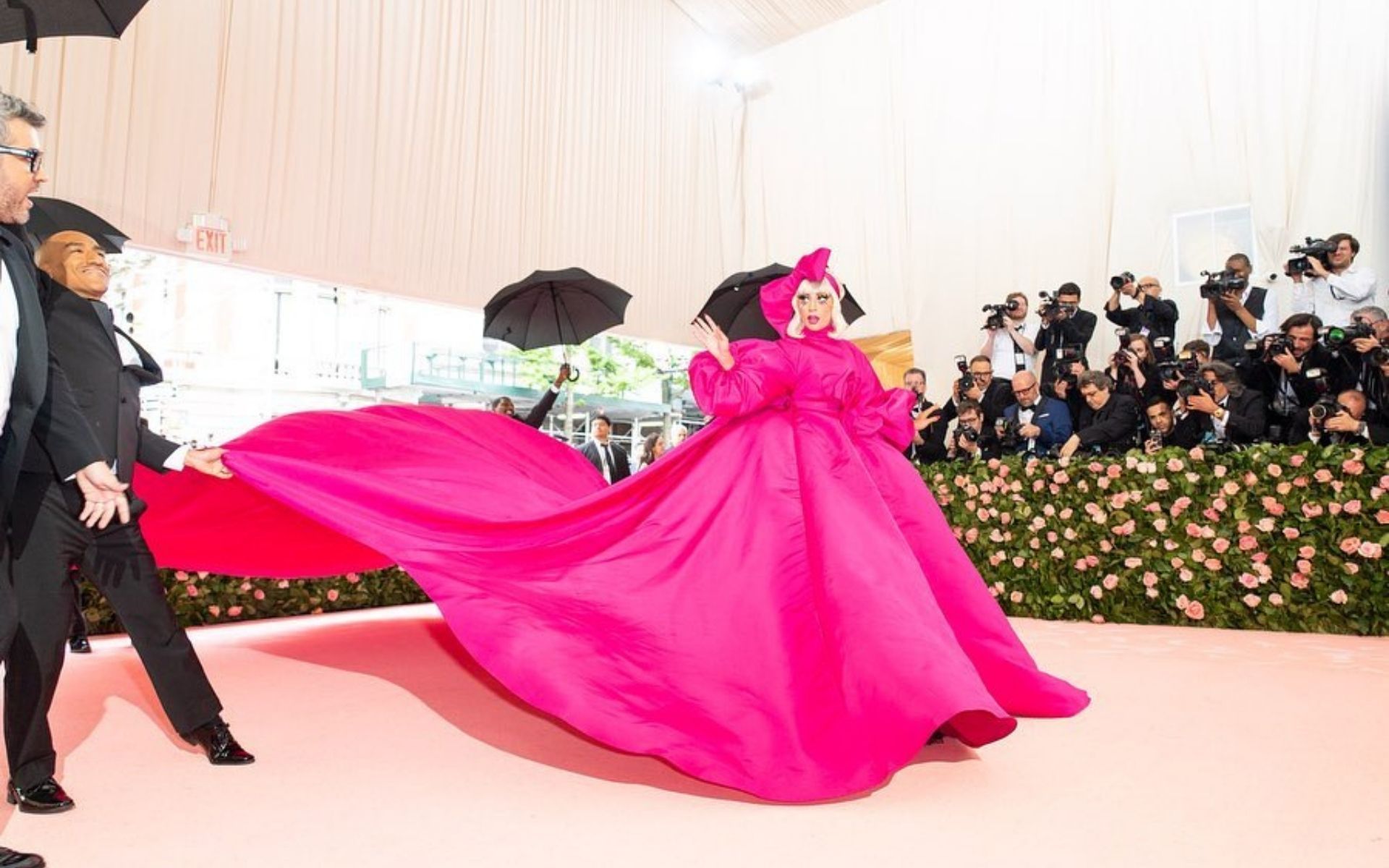 Lady Gaga in Brandon Maxwell at the 2019 Met Gala. The theme was “Camp: Notes on Fashion”. (Photo: Instagram/@ladygaga)