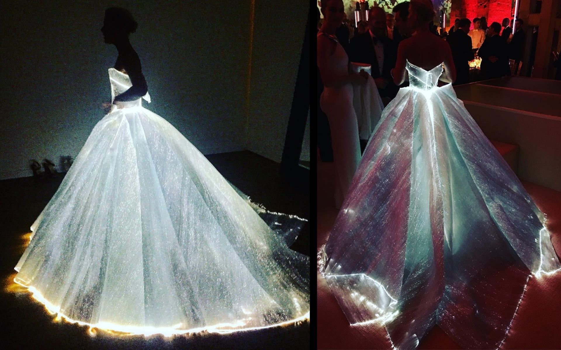 Claire Danes in Zac Posen at the 2016 Met Gala. The theme was "Manus X Machina: Fashion in an Age of Technology". (Photo: Instagram/@zacposen)