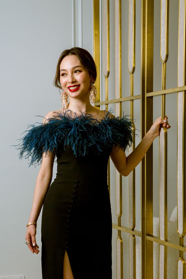 Bonia marketing and communications director Datin Sri Linda Chen can rock an evening gown as easily as she does edgy streetwear (Photo: Khairul Imran/Tatler Malaysia)