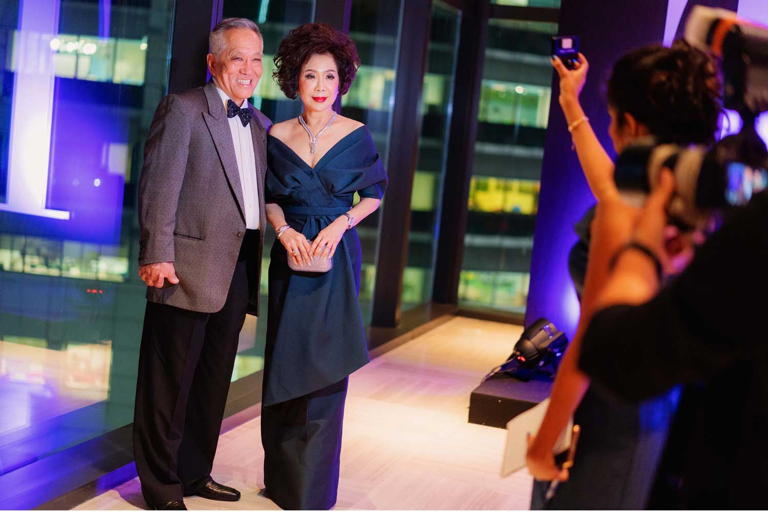 Datin Sri Barbara Yap and her husband Dato’ Sri Yap Teiong Choon master the art of stylish couple dressing year after year at Tatler Ball (Photo: Sean Wong/Tatler Malaysia)