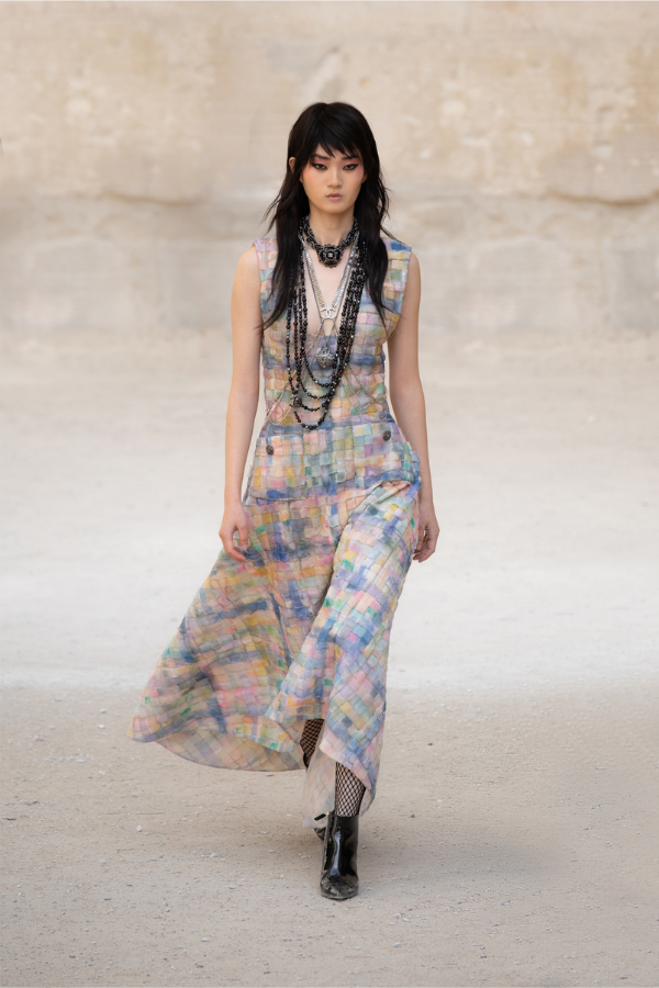 This fabric resembles a watercolour masterpiece of a French countryside landscape that one would find in the museum