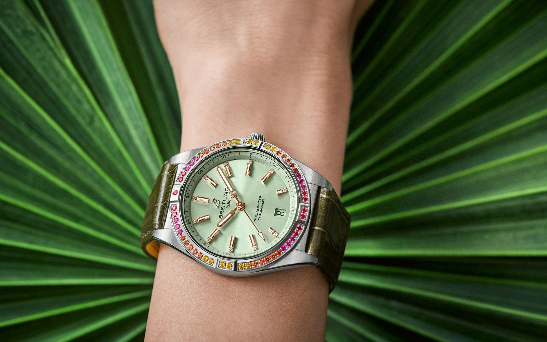 Breitling Chronomat Automatic 36 South Sea Capsule in Mint Green