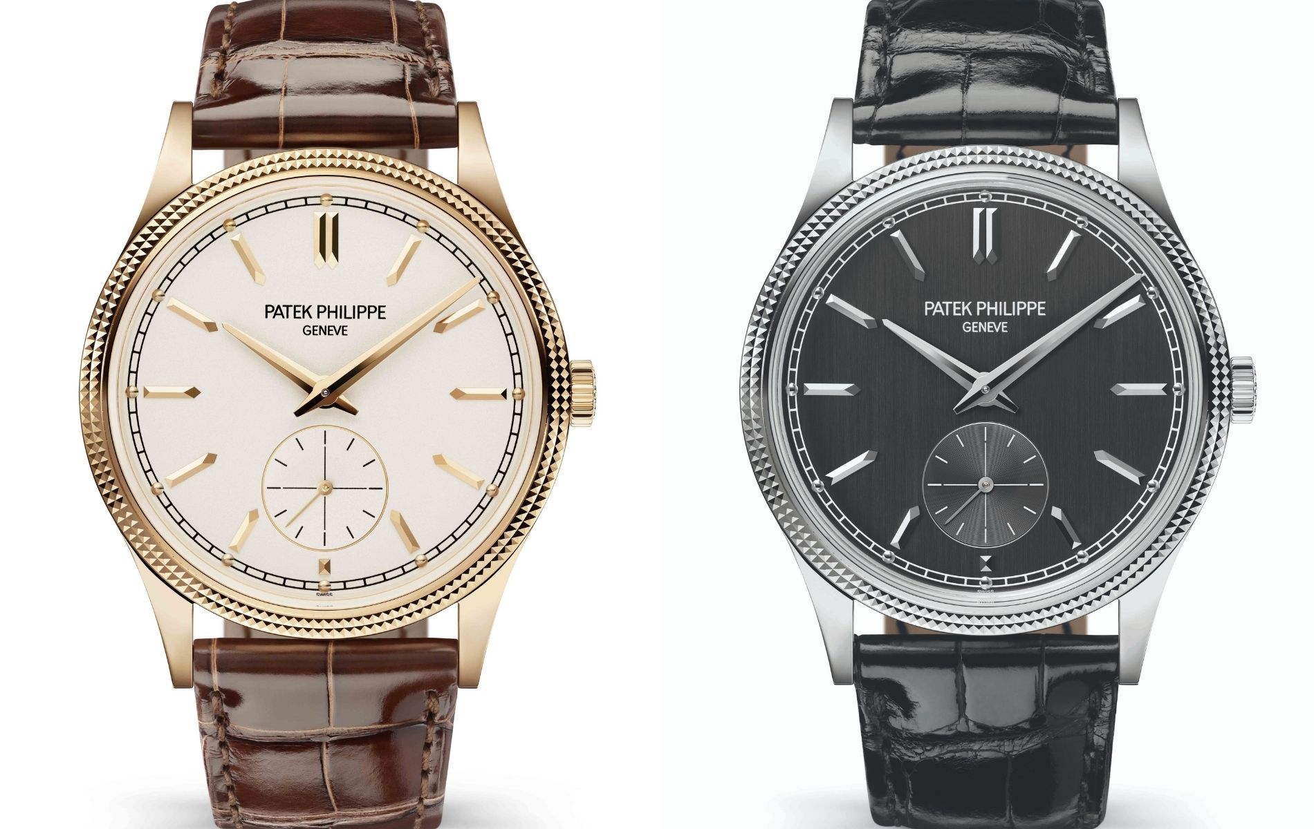 Calatrava with "Clous de Paris" bezel