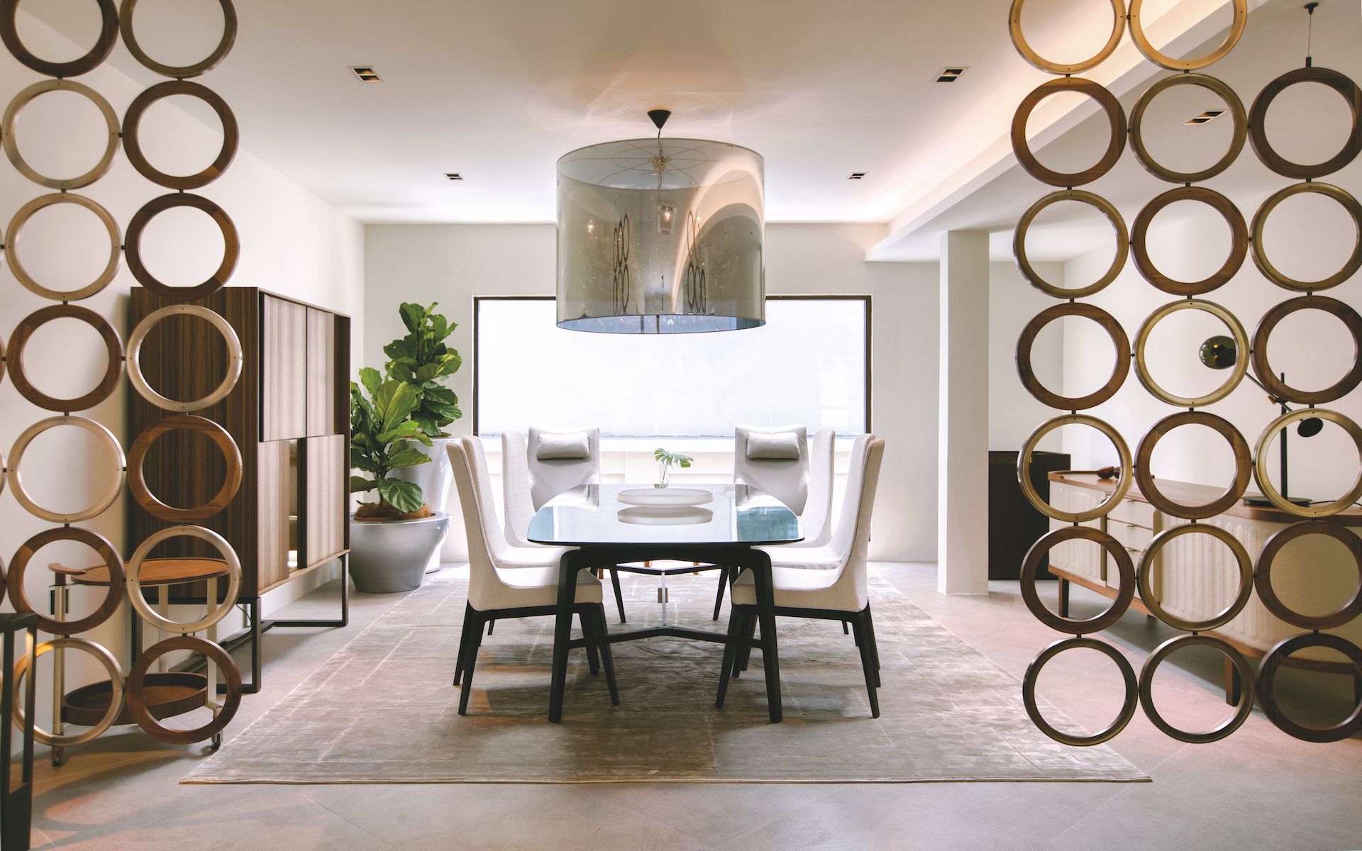 Elegant Giorgetti dining pieces