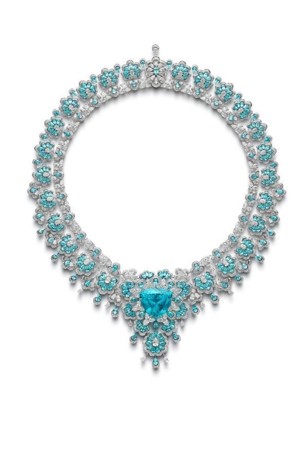 The Majestic Paraiba Tourmaline Necklace only available at Sotheby's.