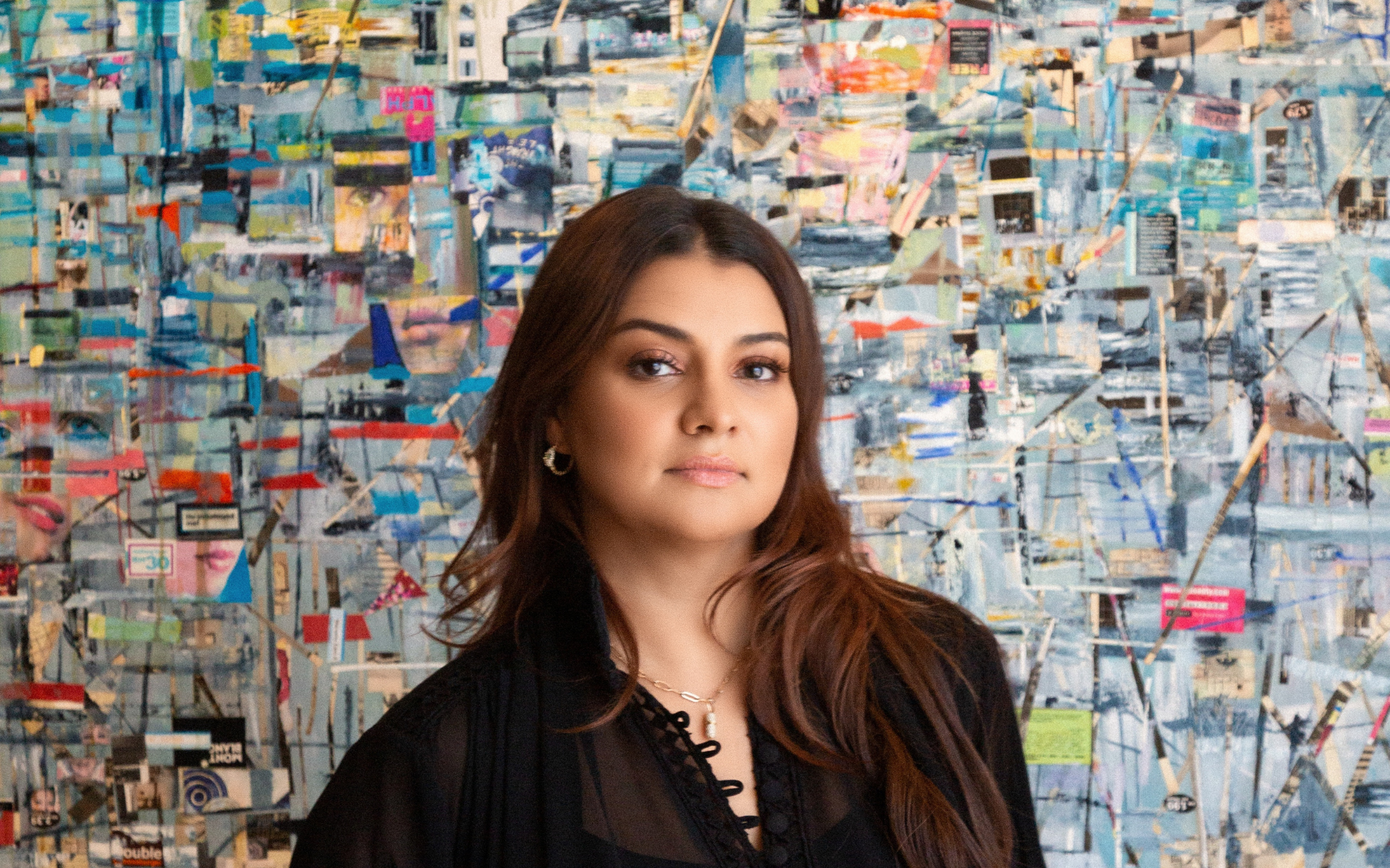 Leila Khan in front of Choy Chun Wei's Speed Builder 1. Photograph by Khairul Imran