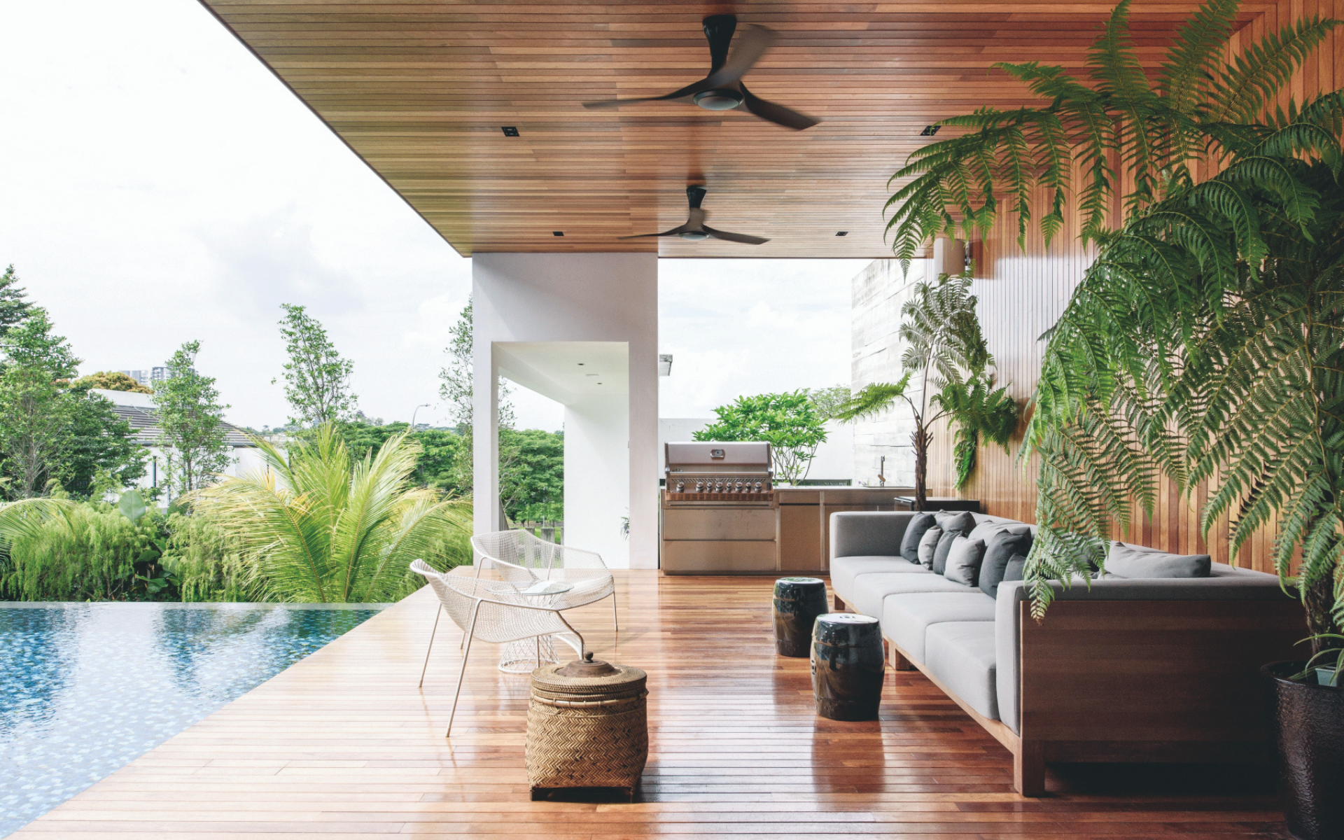 Outdoor spaces still feel private and secure