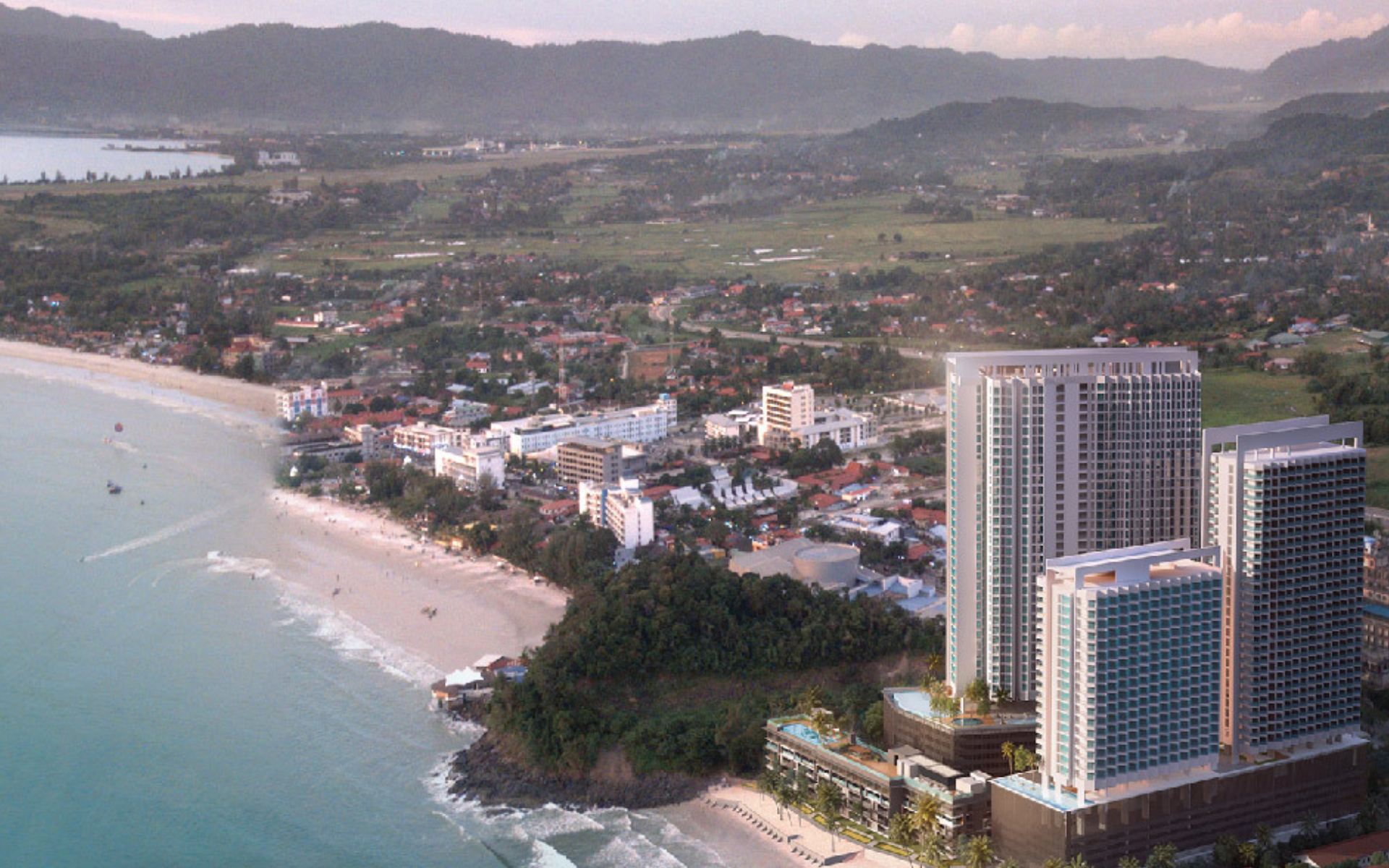 Tropicana Cenang is set right on the Cenang Beach