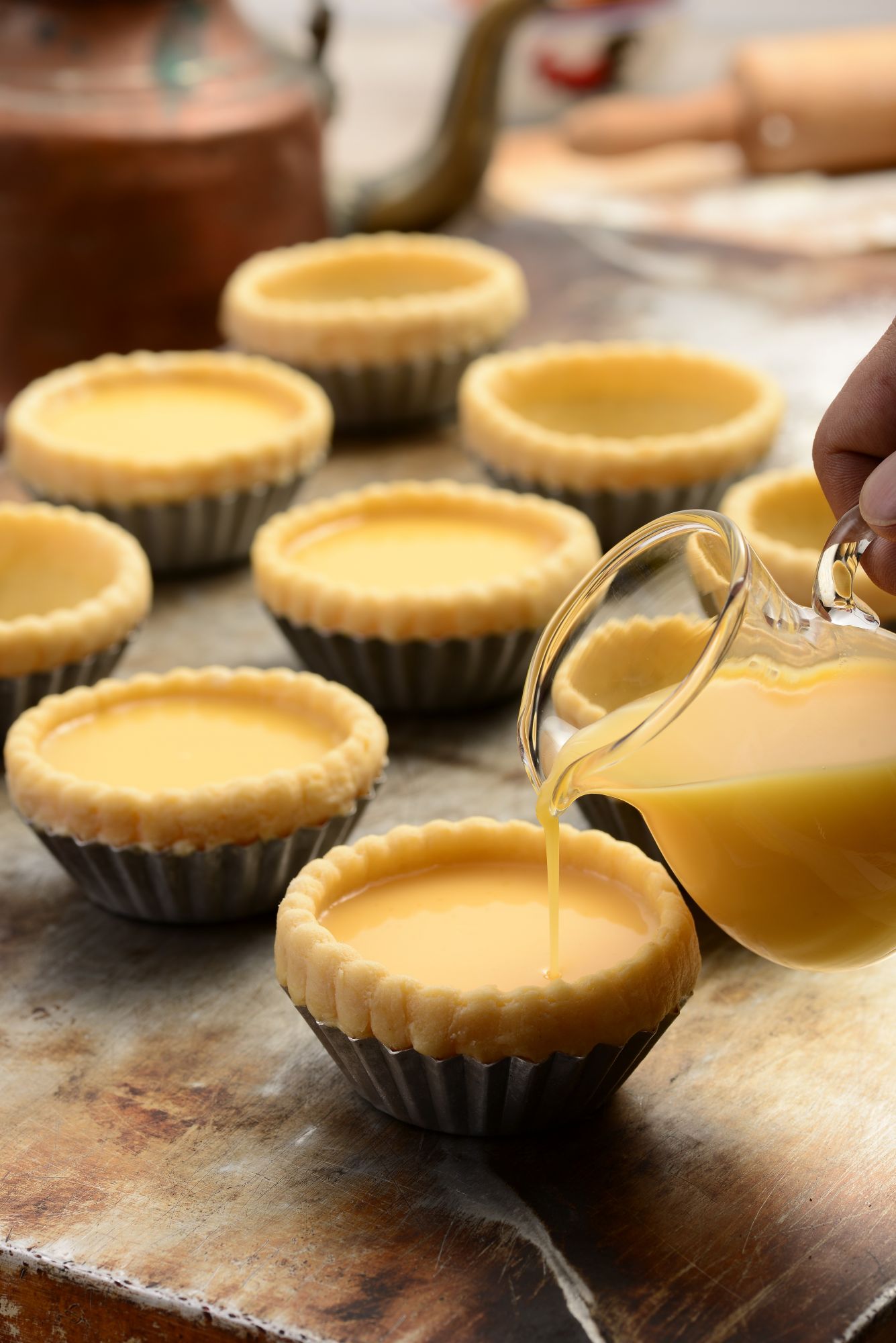 Egg tarts are one of the most popular dishes at Nam Heong Ipoh
