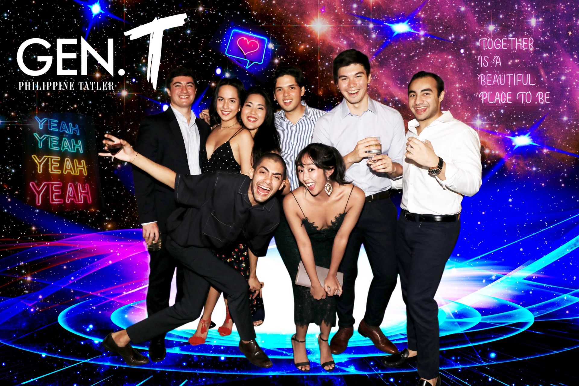 Fausti Preyster, Isabella Lichauco, Isabel Francisco, Jaime Brias, Gio Panlilio, Sam Gurnamal, Dinesh Mohnani and Chloe Alcid