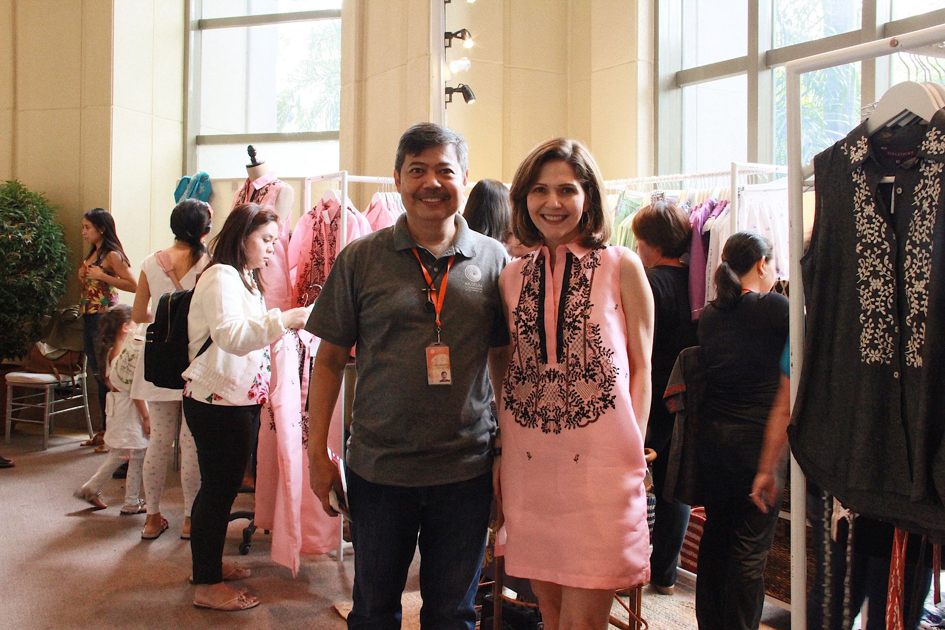 Albert Avellana with designer Anne Marie Robicheau Saguil