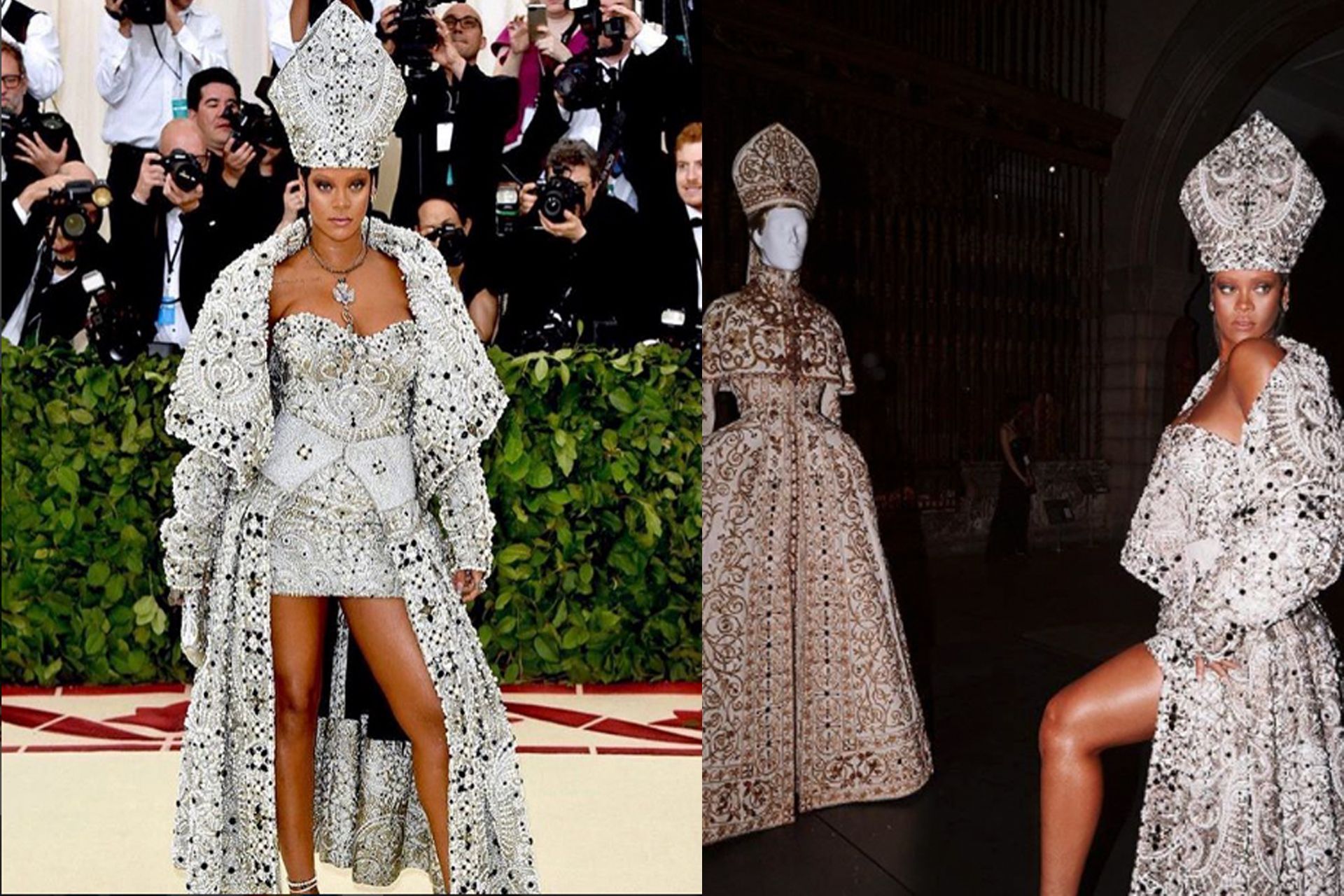 Rihanna in Margiela @badgalriri @metmuseum