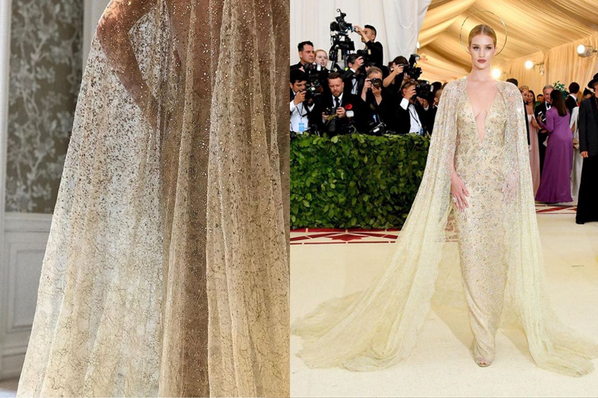 Rosie Huntington-Whiteley in Ralph Lauren @ralphlauren @metmuseum