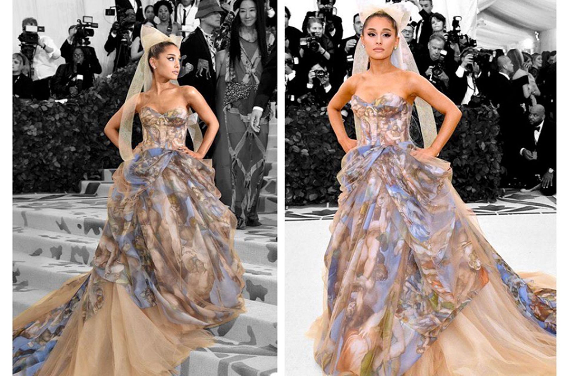 Ariana Grande in Vera Wang @verawanggang
