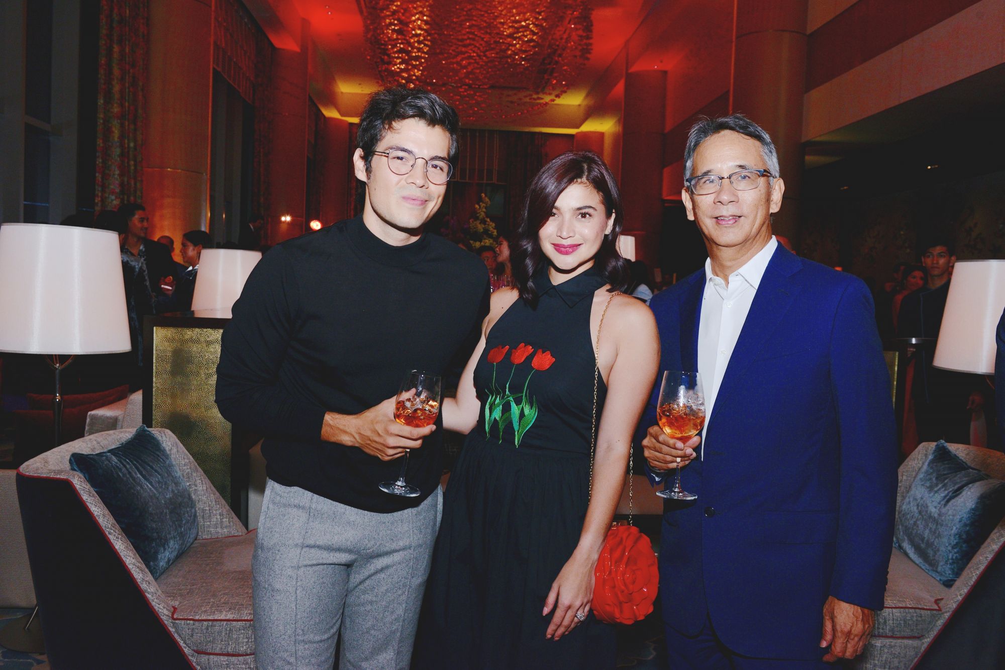 Erwann Heusaff, Anne Curtis, and Gigi Montinola