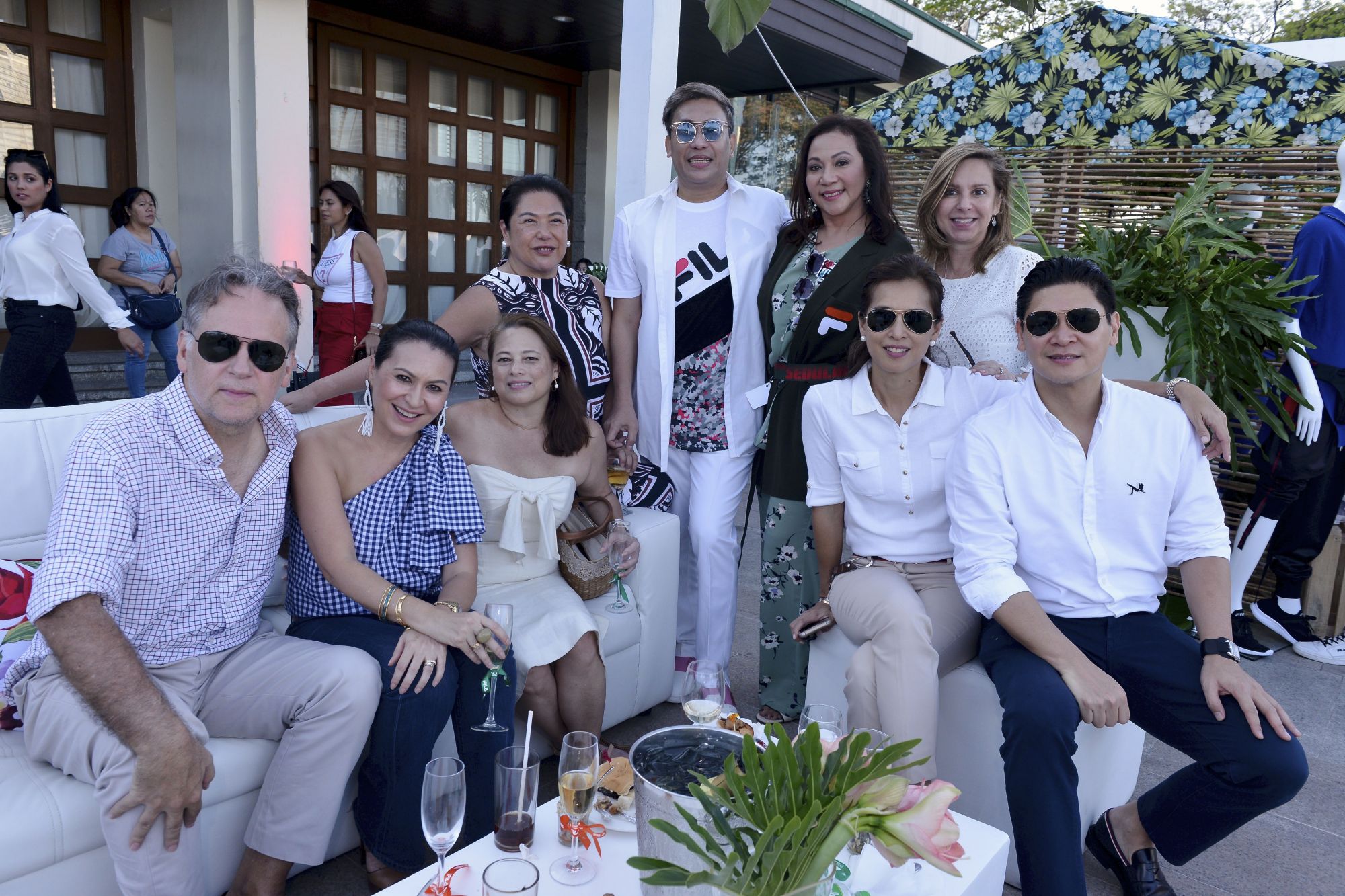 David and Marilu Batchelor, Bambina Olivares, Karen Santos, Jojie Dingcong, Arlene Cu, Sandy Moran, Ina Ayala and Anton San Diego