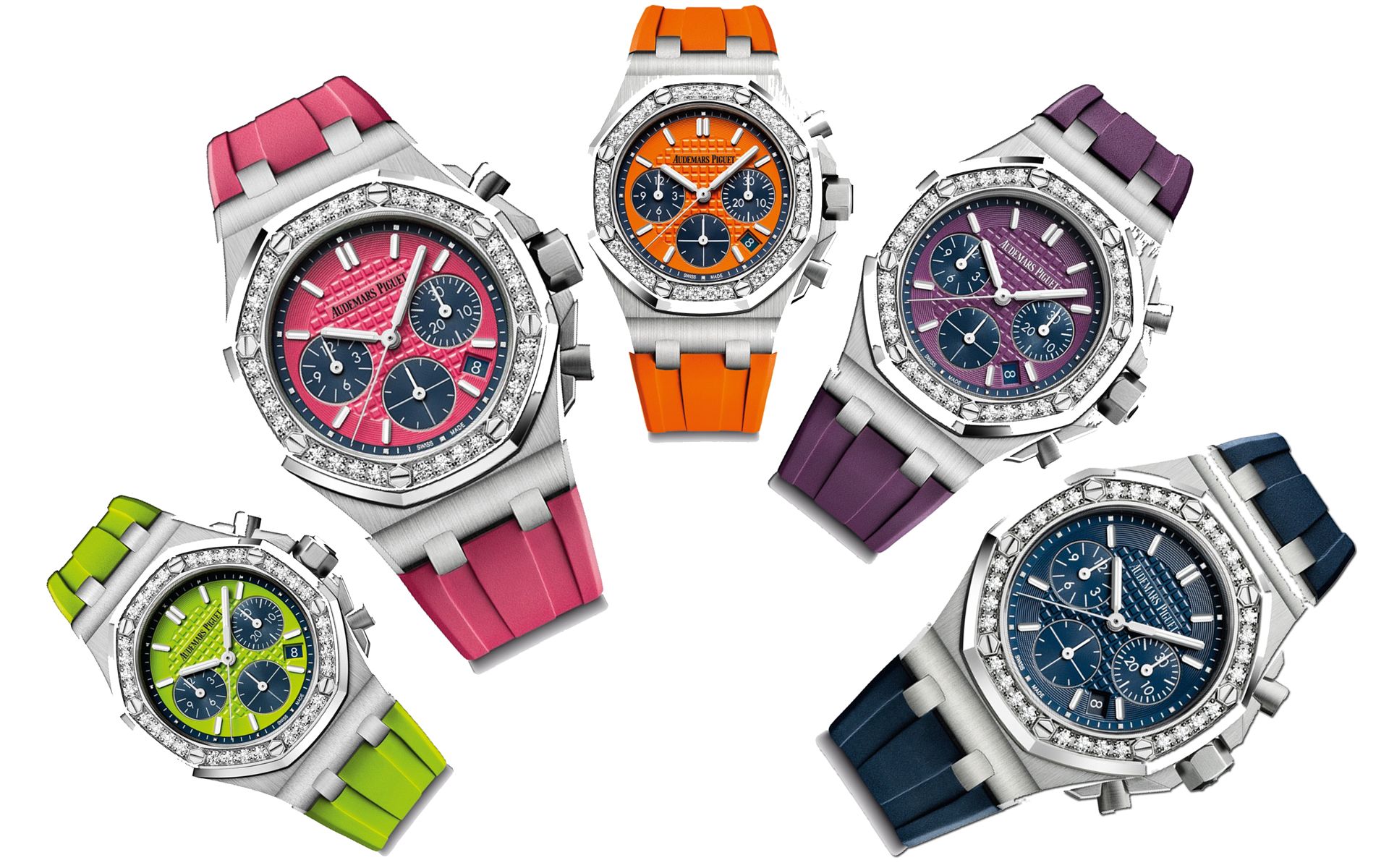 A pop of colour this season! The Royal Oak Offshore Diver.