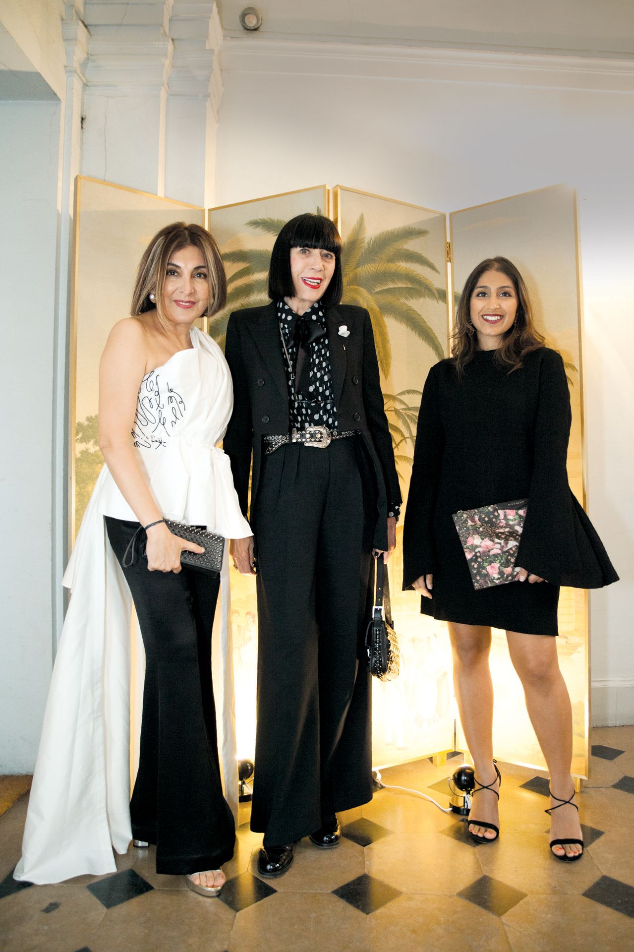 Shirley Hiranand, Chantall Thomass and Rina Hiranand