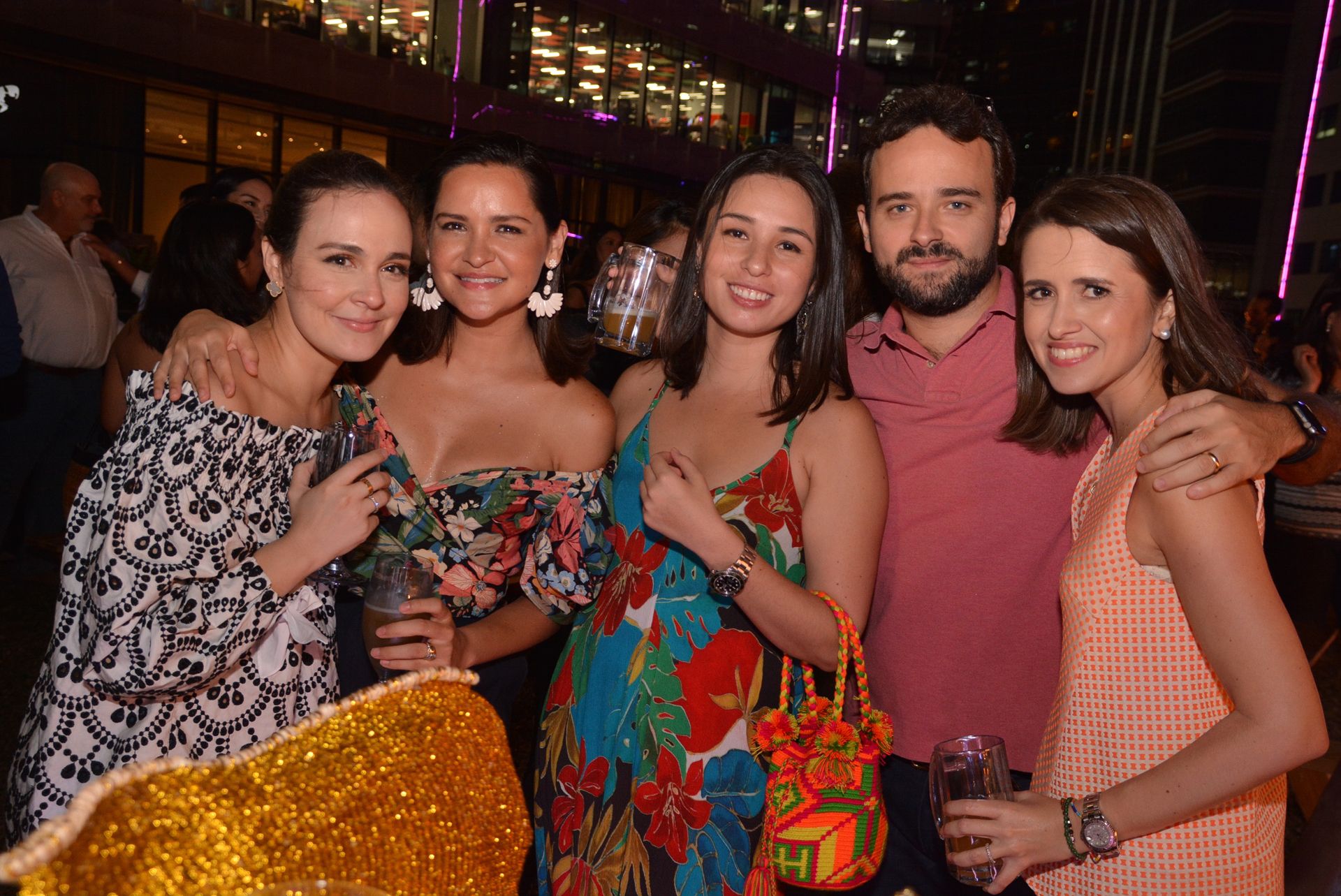 Sandra Paradies. Rocio Aboitiz, Monica Ugarte, Tristan Aboitiz, and Ana Delgado at the launch of new craft beer Engkanto Brewery