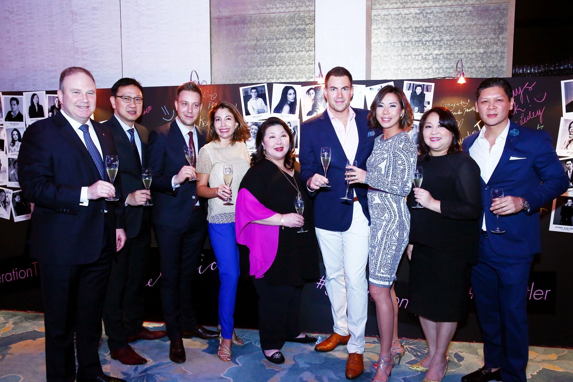 John Rice, Emerson Yao, Loic Biver, Vanessa Bergqvist, Irene Martel Francisco, Michel and Tamara Lamuniere, Olga Azarcon, Anton San Diego