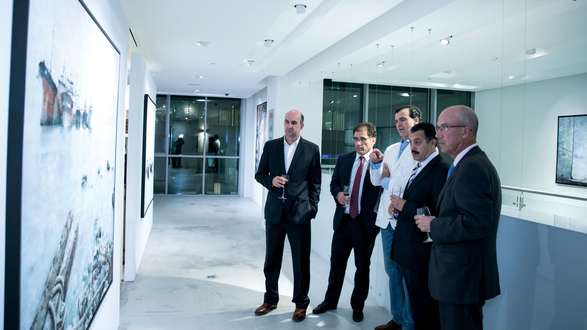 Fernando Manso with H.E. Jose Eugenio Salarich, Ambassador of Spain (far left) and Miguel Nieto-Sandoval, Director of Spanish Tourism Board (2nd left)