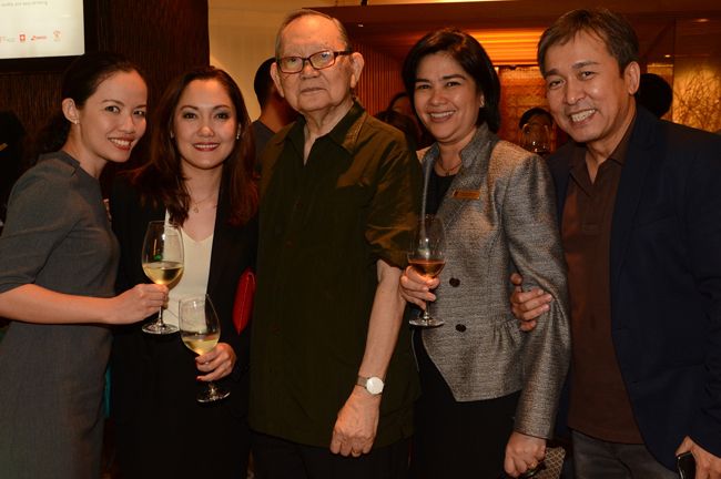 Debbie Ner, Cristina del Carmen, Arturo Luz, Annie Gatchalian, and Sari Ortiga