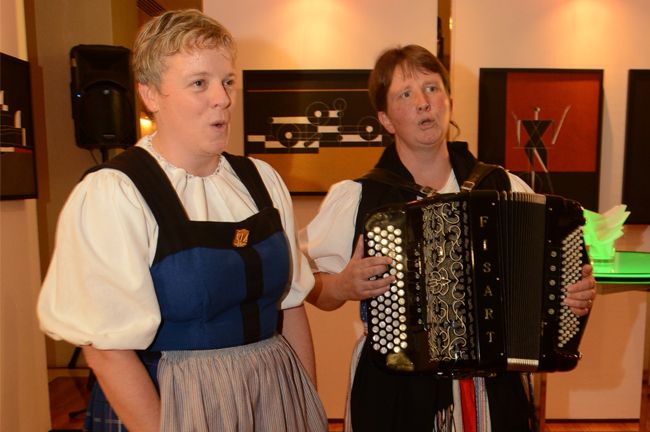 The Swiss yodel ladies, Madlen and Margrith