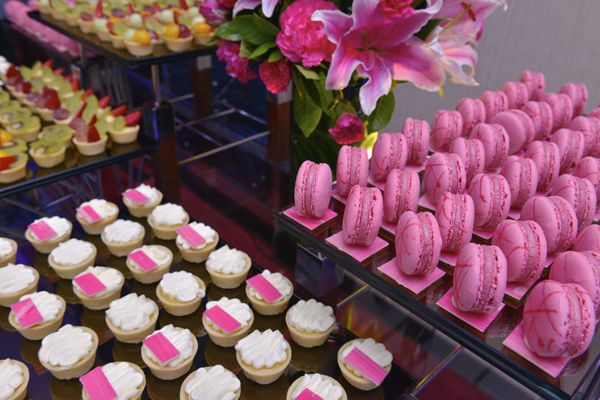 Pink treats for the guests